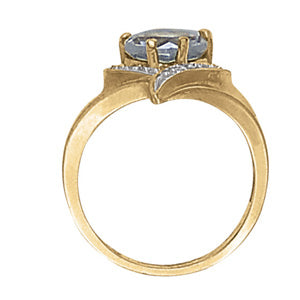 Heart Gemstone Fashion Ring · 0.04 ct tw