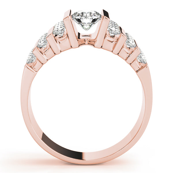 Round Multi-Row Diamond Engagement Ring · 1.22 ct tw