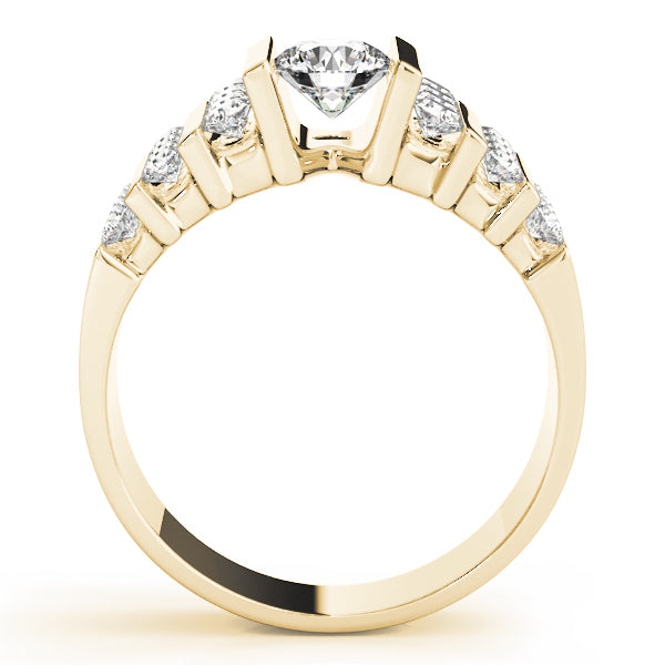 Round Multi-Row Diamond Engagement Ring · 1.22 ct tw