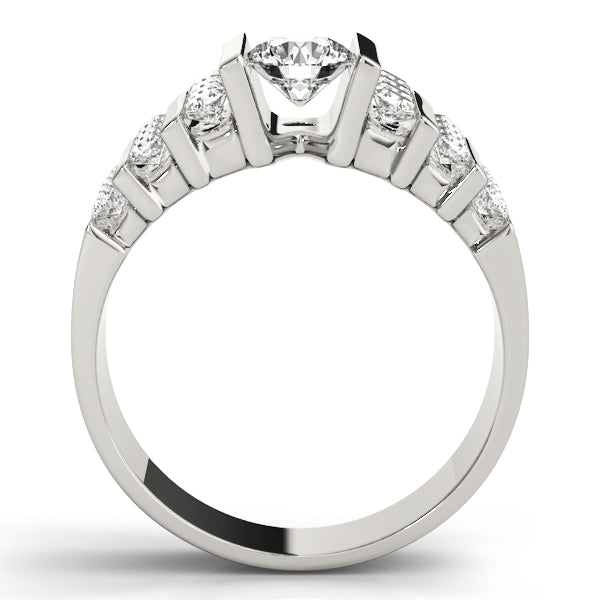 Round Multi-Row Diamond Engagement Ring · 1.22 ct tw