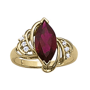 Marquise Gemstone Fashion Ring · 0.12 ct tw
