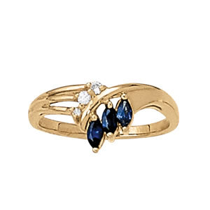Marquise Gemstone Fashion Ring · 0.04 ct tw