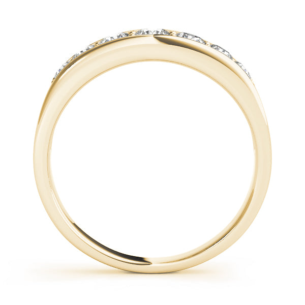 Round Channel Set Diamond Wedding Band · 0.97 ct tw