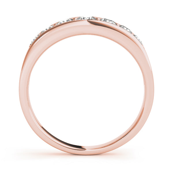 Round Channel Set Diamond Wedding Band · 0.25 ct tw
