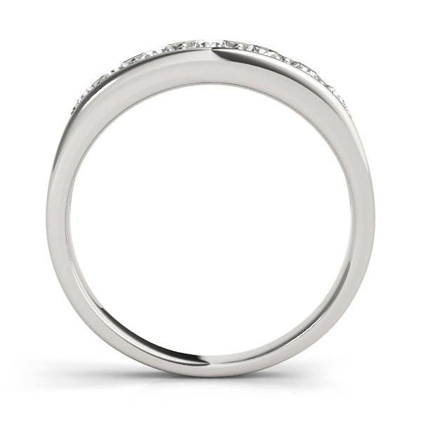 Round Channel Set Diamond Wedding Band · 0.97 ct tw