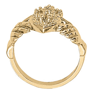 Heart Diamond Religious Fashion Ring · 0.04 ct tw