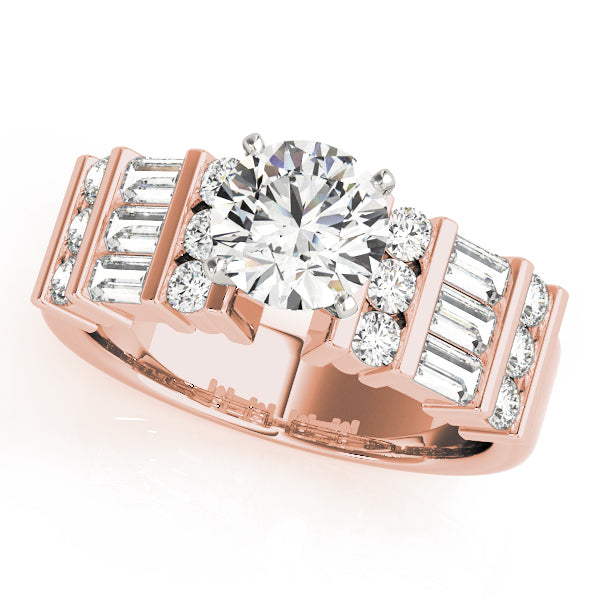 Baguette Fancy Shape Diamond Engagement Ring · 0.78 ct tw