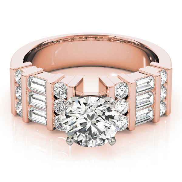 Baguette Fancy Shape Diamond Engagement Ring · 0.78 ct tw