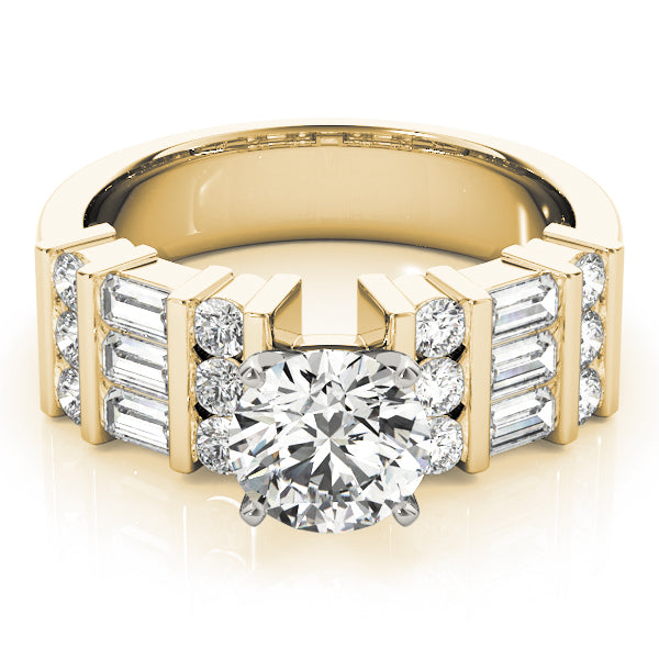 Baguette Fancy Shape Diamond Engagement Ring · 0.78 ct tw
