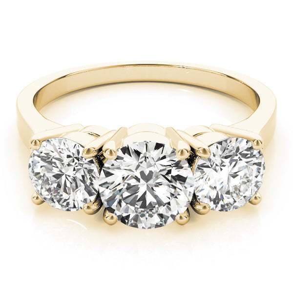 Round Three-Stone Diamond Engagement Ring · 2.26 ct tw