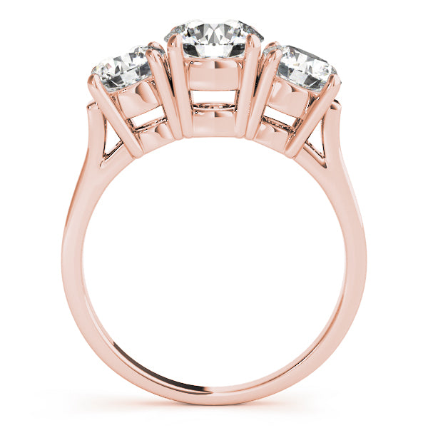 Round Three-Stone Diamond Engagement Ring · 2.26 ct tw