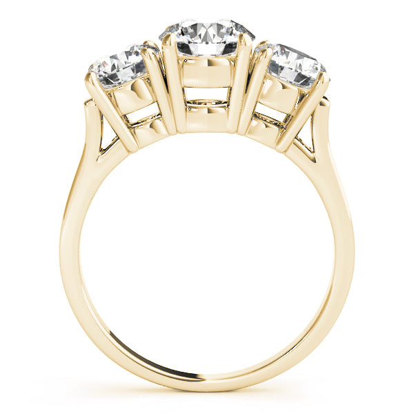 Round Three-Stone Diamond Engagement Ring · 2.26 ct tw