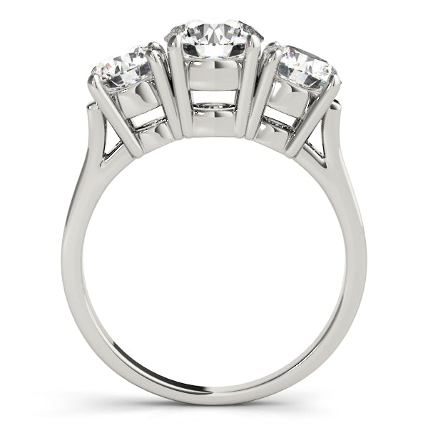 Round Three-Stone Diamond Engagement Ring · 2.26 ct tw