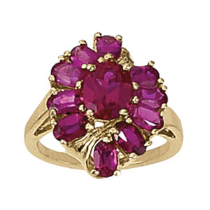 Oval Gemstone Fashion Ring