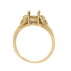 Oval Gemstone Fashion Ring · 0.01 ct tw