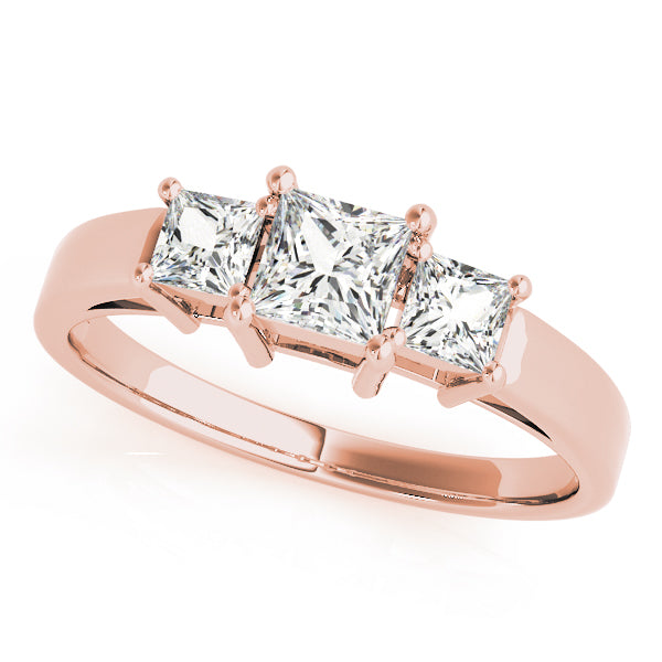 Square Three-Stone Princess Diamond Engagement Ring · 0.73 ct tw
