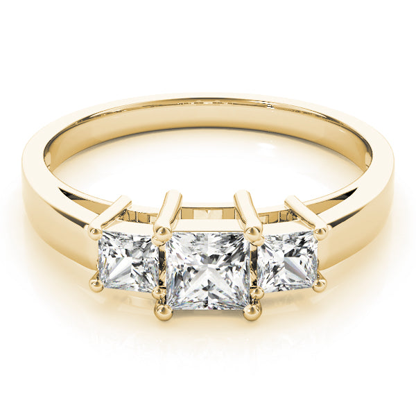 Square Three-Stone Princess Diamond Engagement Ring · 0.73 ct tw