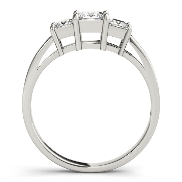 Square Three-Stone Princess Diamond Engagement Ring · 0.73 ct tw