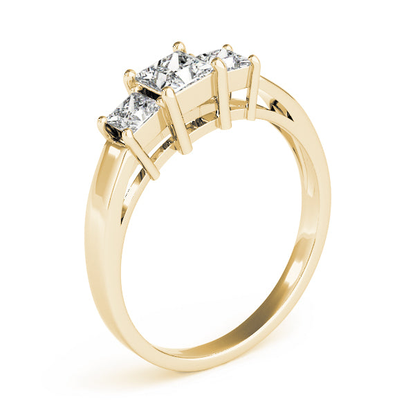 Square Three-Stone Princess Diamond Engagement Ring · 0.73 ct tw