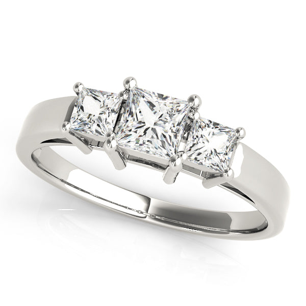 Square Three-Stone Princess Diamond Engagement Ring · 0.73 ct tw