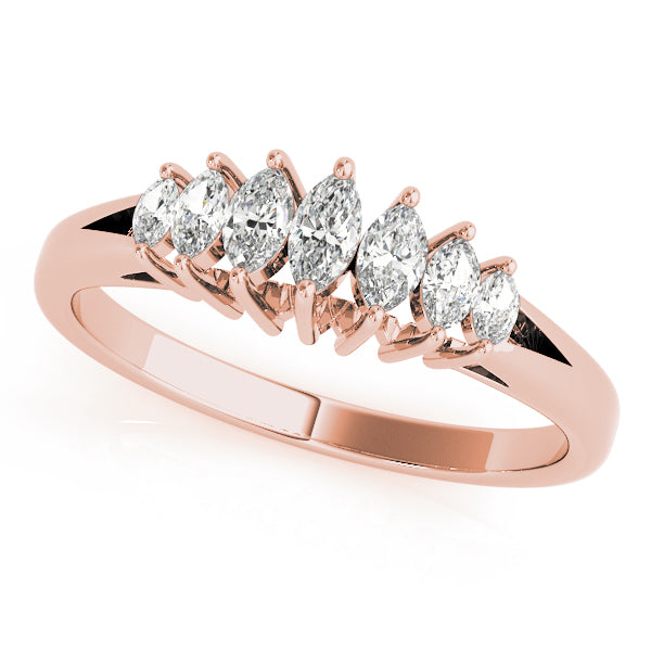Marquise Fancy Shape Diamond Wedding Band · 0.29 ct tw