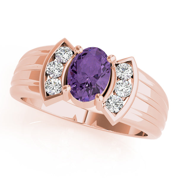 Oval Gemstone Fashion Ring · 0.18 ct tw