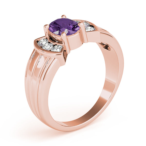 Oval Gemstone Fashion Ring · 0.18 ct tw