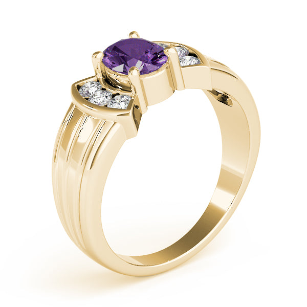 Oval Gemstone Fashion Ring · 0.18 ct tw