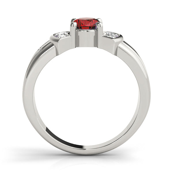 Oval Gemstone Fashion Ring · 0.18 ct tw
