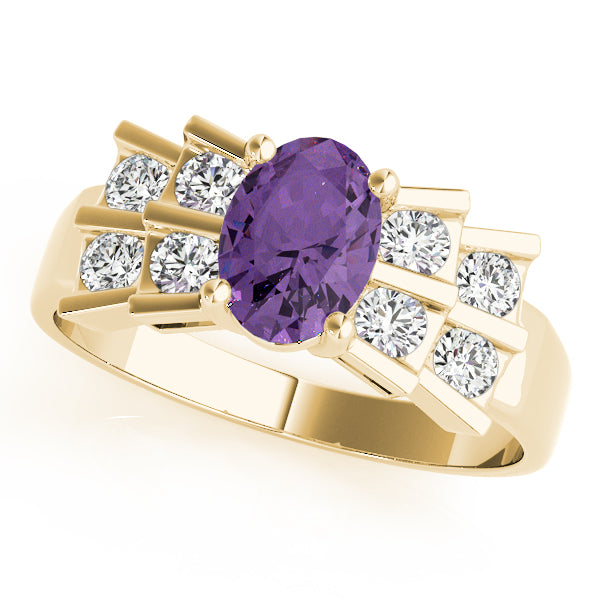 Oval Gemstone Fashion Ring · 0.40 ct tw