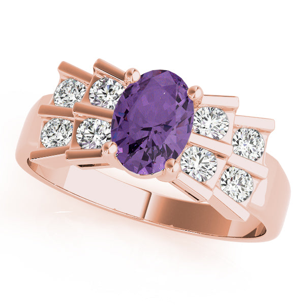 Oval Gemstone Fashion Ring · 0.40 ct tw