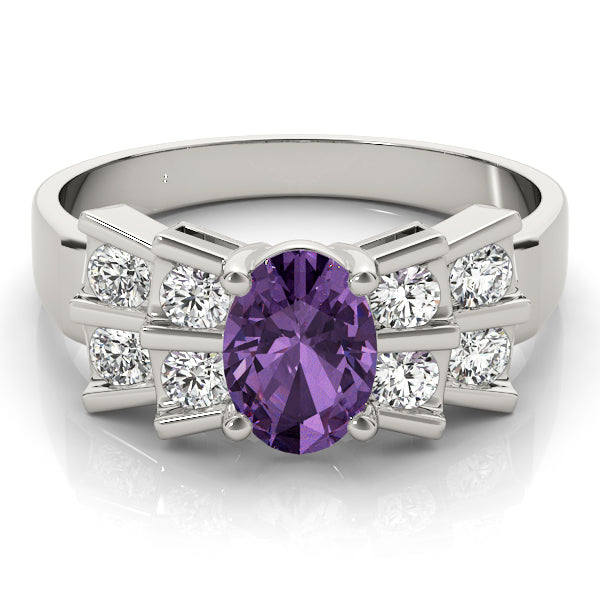 Oval Gemstone Fashion Ring · 0.40 ct tw