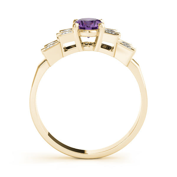 Oval Gemstone Fashion Ring · 0.40 ct tw