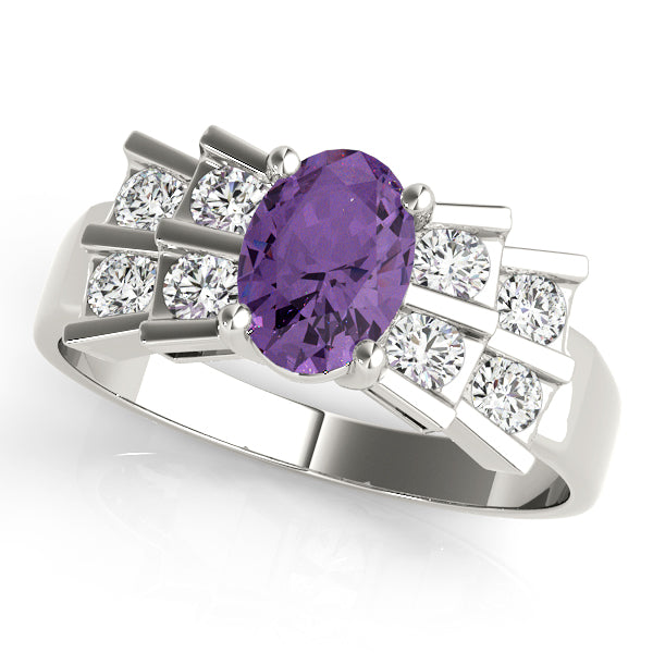 Oval Gemstone Fashion Ring · 0.40 ct tw