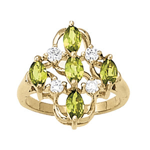 Marquise Gemstone Fashion Ring · 0.28 ct tw