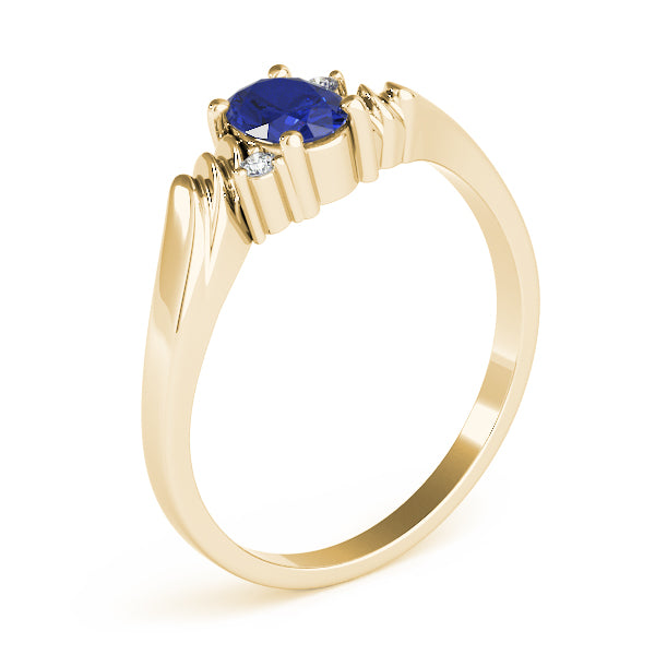 Oval Gemstone Fashion Ring · 0.02 ct tw