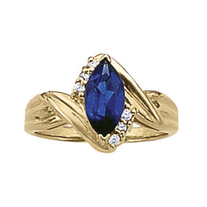 Marquise Gemstone Fashion Ring · 0.12 ct tw