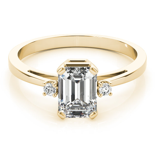 Emerald Gemstone Engagement Ring · 0.04 ct tw