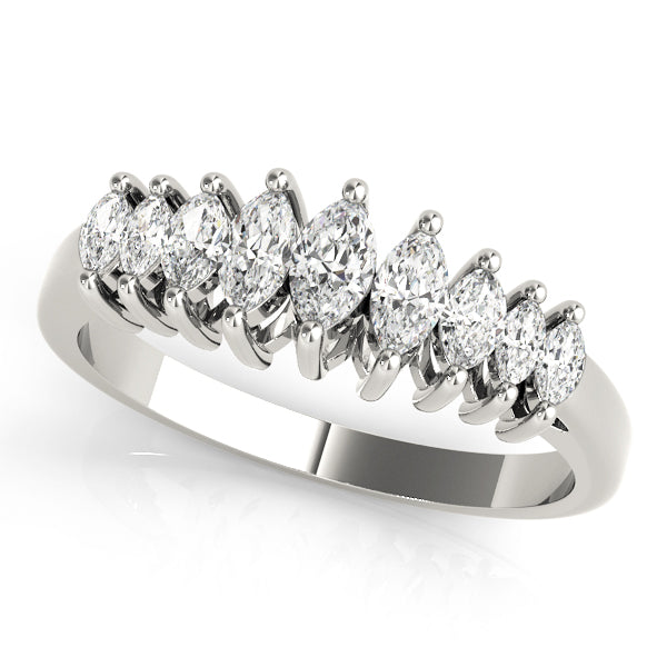 Marquise Fancy Shape Diamond Wedding Band · 0.53 ct tw