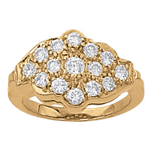 Diamond Cluster Fashion Ring · 1.13 ct tw