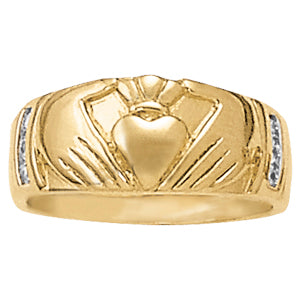 Men's Horseshoe & Novelty Diamond Ring · 0.18 ct tw