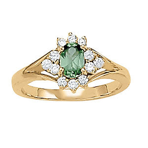 Oval Gemstone Fashion Ring · 0.24 ct tw