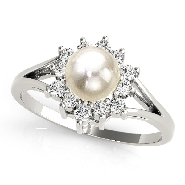 Pearl Gemstone Fashion Ring · 0.24 ct tw