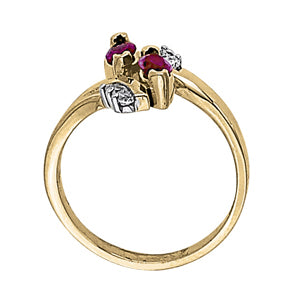 Marquise Gemstone Fashion Ring · 0.12 ct tw