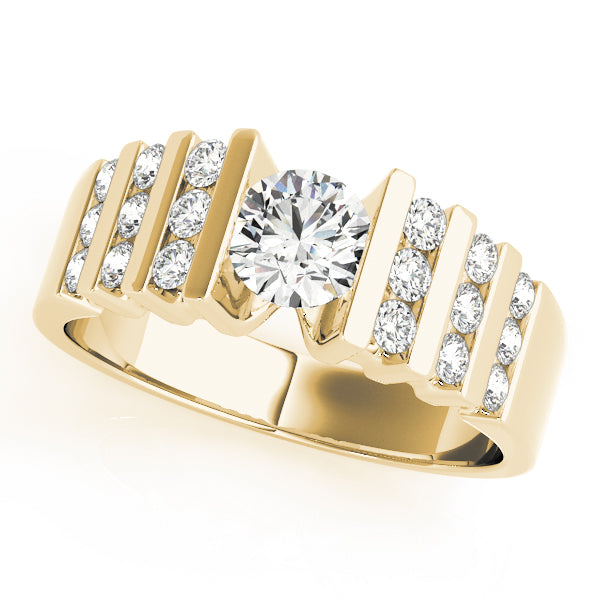 Round Multi-Row Diamond Engagement Ring · 0.80 ct tw