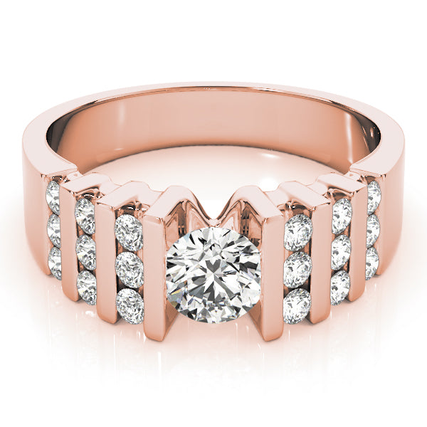 Round Multi-Row Diamond Engagement Ring · 0.80 ct tw