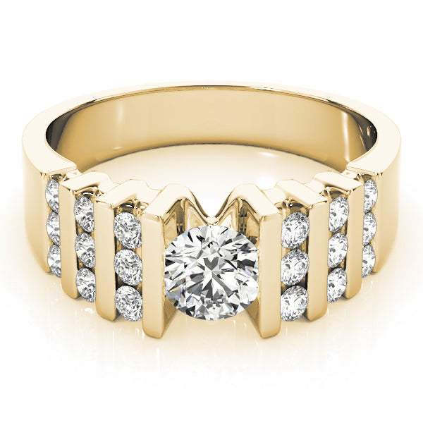 Round Multi-Row Diamond Engagement Ring · 0.80 ct tw