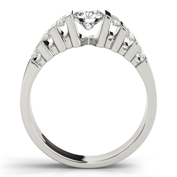 Round Multi-Row Diamond Engagement Ring · 0.80 ct tw