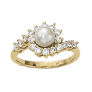 Pearl Gemstone Fashion Ring · 0.54 ct tw