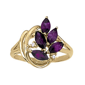 Marquise Gemstone Fashion Ring · 0.02 ct tw